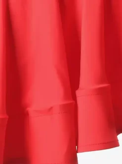 Latin Dance Costume Red Women's Ruffles Backless Sexy Lycra Spandex Dress Dancing Wear