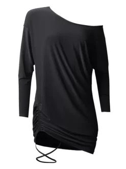 Latin Dance Dresses Black Lycra Spandex Dress Latin Dancing Costume