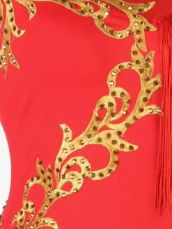 Latin Dance Dresses Red Women's Lycra Spandex Dress Dancing Wear