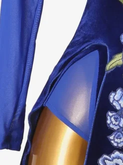 Latin Dance Dresses Royal Blue Women's Lycra Spandex Dress Elegant Latin Dancer Dancing Costume