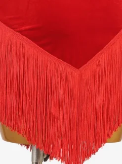 Latin Dance Dresses Ture Red Women's Set Lycra Spandex Dress Dancing Costume