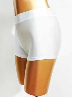 Latin Dance Dresses White Women's Boyshorts Sexy Polyester Dancing Costume