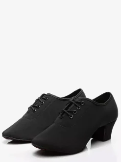 Latin Dance Shoes Black Closed Toe Women's Dance Shoes