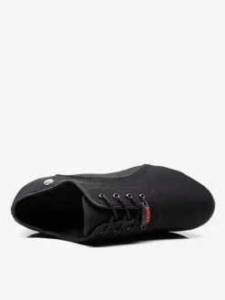 Latin Dance Shoes Black Closed Toe Ballroom Dance Shoes