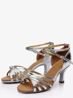 Latin Dance Shoes Black Peep Toe Women's Dance Shoes