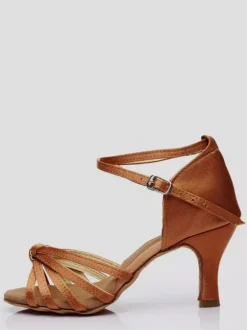 Latin Dance Shoes Black Peep Toe Women's Dance Shoes