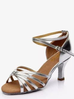 Latin Dance Shoes Black Peep Toe Women's Dance Shoes