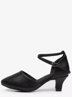 Latin Dance Shoes Ecru White Round Toe Ballroom Dance Shoes