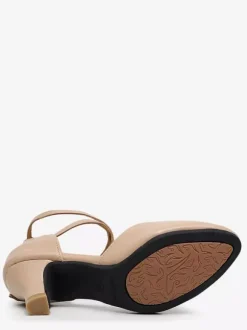Latin Dance Shoes Ecru White Round Toe Ballroom Dance Shoes