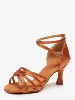 Latin Dance Shoes Nude Peep Toe Women's Dance Shoes