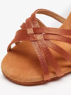 Latin Dance Shoes Nude Peep Toe Women's Dance Shoes