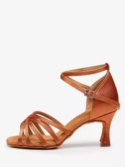 Latin Dance Shoes Nude Peep Toe Women's Dance Shoes
