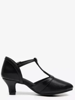 Latin Dance Shoes T Type Round Toe Ballroom Shoes
