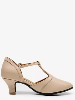 Latin Dance Shoes T Type Round Toe Ballroom Shoes