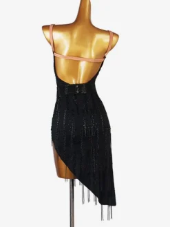 Latin Dance Costume Black Women's Lycra Spandex Dress dancing Wear