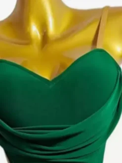 Latin Dance Costume Green Women's Sexy Lycra Spandex Dress Dancing Costume