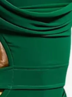 Latin Dance Costume Green Women's Sexy Lycra Spandex Dress Dancing Costume