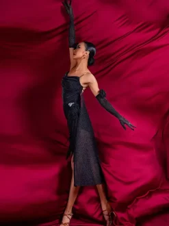 Latin Dance Costume Red Women's Polyester Dress Sexy Latin Dancer Dancing Wear