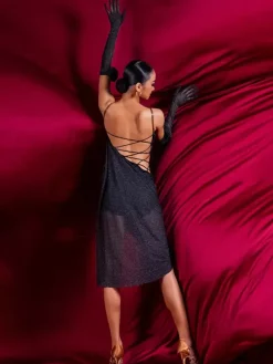 Latin Dance Costume Red Women's Polyester Dress Sexy Latin Dancer Dancing Wear