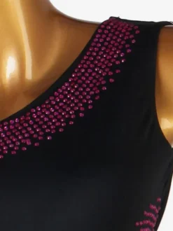 Latin Dance Costume Rose Women's Lycra Spandex Dress dancing Wear