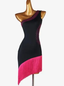 Latin Dance Costume Rose Women's Lycra Spandex Dress dancing Wear