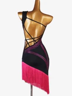 Latin Dance Costume Rose Women's Lycra Spandex Dress dancing Wear