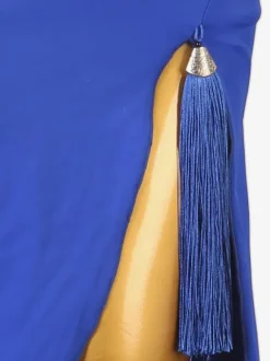 Latin Dance Costume Royal Blue Women's Sexy Lycra Spandex Dress Dancing Wear