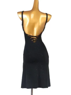 Latin Dance Dresses Black Women's Polyester Dress Sexy Latin Dancer Dancing Wear