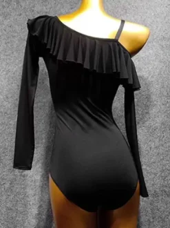 Latin Dance Dresses Black Women's Polyester Jumpsuit Sexy Latin Dancer Dancing Wear
