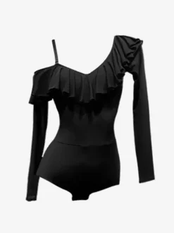 Latin Dance Dresses Black Women's Polyester Jumpsuit Sexy Latin Dancer Dancing Wear