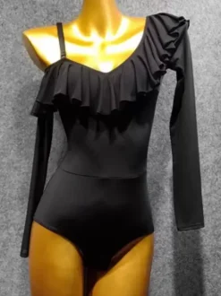 Latin Dance Dresses Black Women's Polyester Jumpsuit Sexy Latin Dancer Dancing Wear