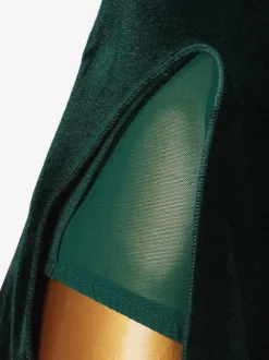 Latin Dance dresses Dark Green Women's Lycra Spandex Dress Latin Dancer dancing Wear