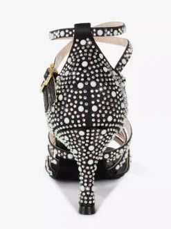 Latin Dance Shoes Women's Open Toe Pearls High Heel Ballroom Shoes