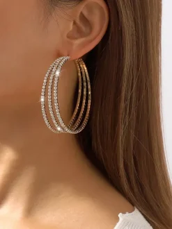 Layered Hoop Earrings For Women 2026