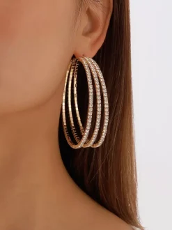 Layered Hoop Earrings For Women 2026