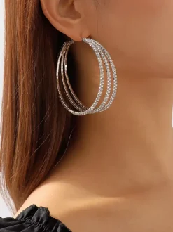 Layered Hoop Earrings For Women 2026