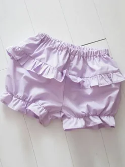 Light Blue Lolita Bloomers Ruffles Cotton Lolita Shorts For Women