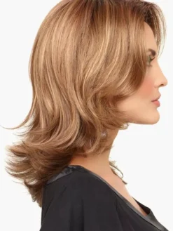 Light Brown Medium Curls at Ends 50cm Wig