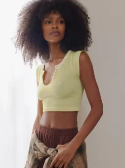 Light Gray Cami Top U-Neck Sexy Women Camis