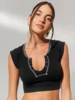 Light Gray Cami Top U-Neck Sexy Women Camis