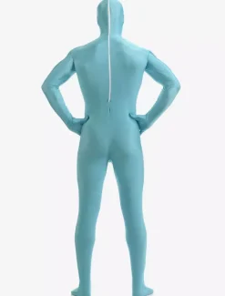 Light Sky Blue Zentai Suit Adults Morph Suit Full Body Lycra Spandex Bodysuit for Men