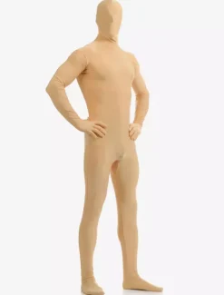 Light Tan Zentai Suit Adults Morph Suit Full Body Lycra Spandex Bodysuit for Men