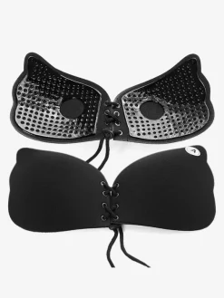 Lingerie Acrylic Underbust Nude Push Up Invisible Drawstring Butterfly Wings Invisible Bra