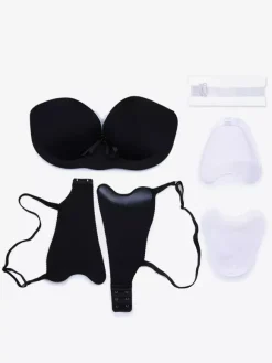 Lingerie Pasties Formal Evening Polyester Triangle Nude Lift Push Up Strapless Bra