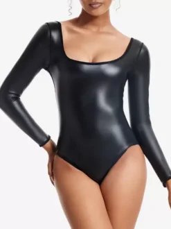 Lingerie Shapewear Black Long Sleeve Body Shaper