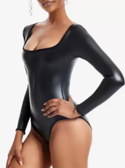 Lingerie Shapewear Black Long Sleeve Body Shaper