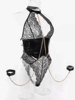 Lingerie Teddies Lace Up Shaping Black Sexy Teddies For Women