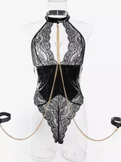 Lingerie Teddies Lace Up Shaping Black Sexy Teddies For Women