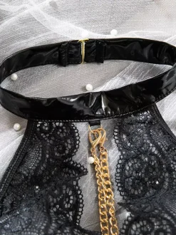 Lingerie Teddies Lace Up Shaping Black Sexy Teddies For Women