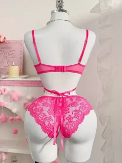 Lingerie Teddies Shaping Pink Sexy Teddies For Women